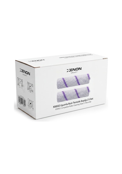 Elo Pro X8682 Uyumlu Yedek Rulo Mop 2'li Rulo Temizlik Başlığı X8820 Beyaz
