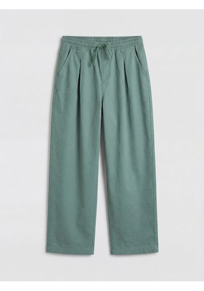 Lc Waikiki Yeşil Pileli Gabardin Erkek Çocuk Pantolon