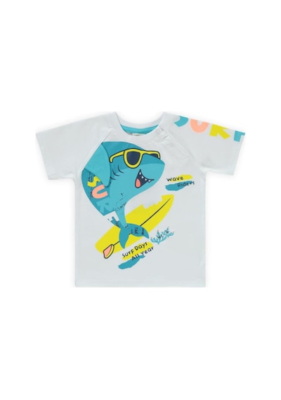 Civil Baby Surf Shark Baskılı 6-18 Ay Takım Beyaz