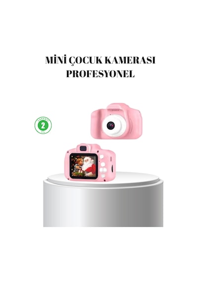 Pembe Çocuk Kamera 8mp, Video Kaydı,tf Kart Destekli