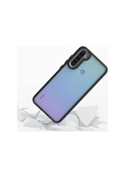 Xiaomi Redmi Note 8 Kılıf Flora Sert Silikon Arkası Cam Şeffaf