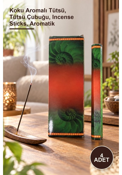 4 Adet Citronella Aromalı Çubuk Tütsü Koku Aromalı Tütsü, Tütsü Çubuğu, Incense Sticks, Aromatik