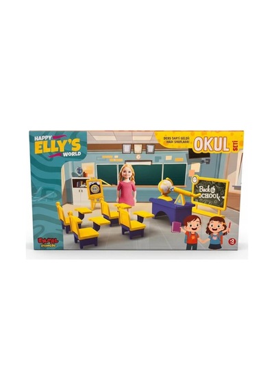 Enf-39186 Ellys World Okul Seti Oyuncak Okul Set Standart