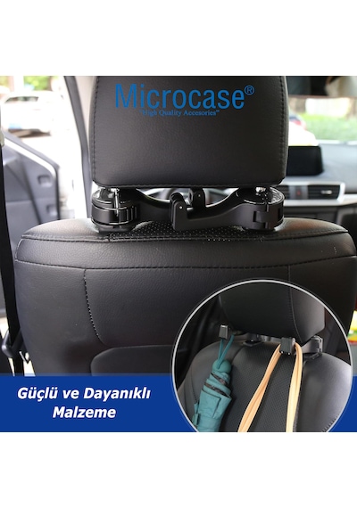 2in1 Araç Koltuk Arkası Telefon Tutucu Eşya Taşıma Askısı-al4536