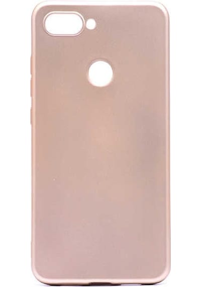 Noktaks - Xiaomi Uyumlu Xiaomi Mi 8 Lite - Kılıf Mat Renkli Esnek Premier Silikon Kapak - Gold
