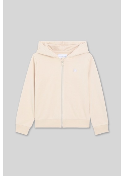 Calvin Klein Unisex Çocuk Gri Fermuarlı Sweatshirt 2611uk08001