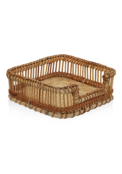 The Mia Bambu Peçetelik Natural 18x4x6 Cm Dkr0600 Hasır Kahve
