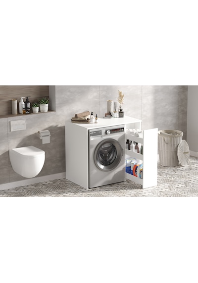 Robin Home Diana Çamaşır Makinesi Dolabı Çekmeceli Beyaz