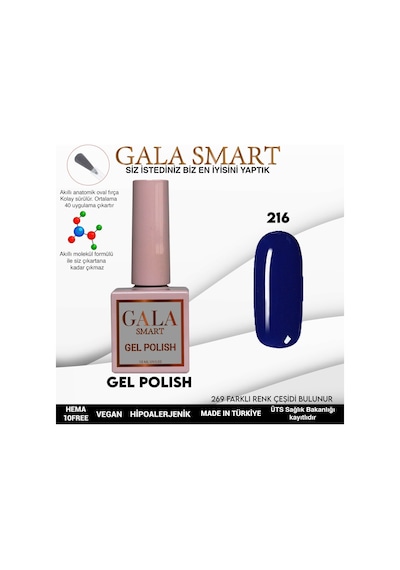 Gala Smart Classic Kalıcı Oje 10 Mle No:216