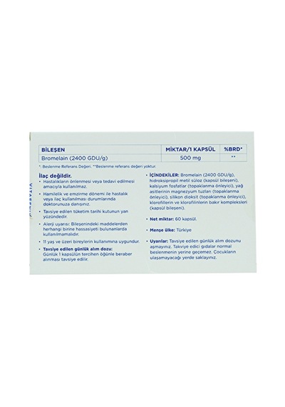 Vitafenix Bromelain 60 Kapsül