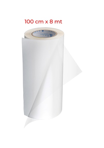ŞEFFAF YAPIŞKANLI FOLYO 100 CM X 8 METRE