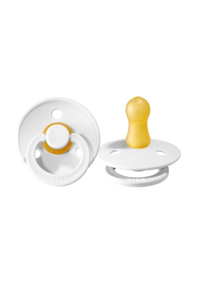 Bibs Colour Kauçuk Emzik 6-18 Ay White