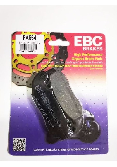 Ebc Fren Balatası Organik Fa664 X-treme Max 250