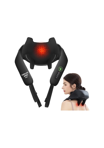 Isıtmalı Kablosuz Boyun Ve Sırt Masajı, 2600mah Şarj Edilebilir Derin Doku 4d Boyun Masajı, Omuz, Bacak, Vücut Kas Ağrısını Gidermek İçin Shiatsu Masaj Yastığı Isıtmalı Kablosuz Boyun Ve Sırt Masajı, 2600mah Şarj Edilebilir Derin Doku 4d Boyun Masajı, Omuz, Bacak, Vücut Kas Ağrısını Gidermek İçin Shiatsu Masaj Yastığı