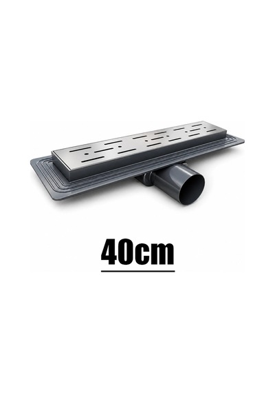 Sfk Lineer Duş Kanalı 40cm, 360 Derece Döner Başlıklı
