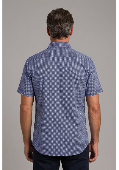 Bisse Lacivert Regular Fit Cepsiz Kisa Apaj Yaka Gömlek Gmbsk261050 C39