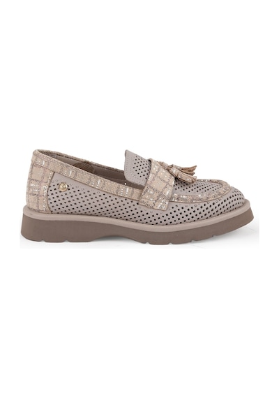 Mamma Mia Mammamia Kadın Gri Hakiki Deri Comfort Sneaker Kalın Taban Günlük Ayakkabı GRİ
