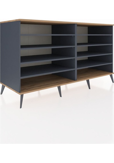 Kronos Konsol 8 Raflı 176x59x99 Antrasit-çam/antrasit Atlas Çam/antrasıt - Antrasıt Kronos Konsol 8 Raflı 176x59x99 Antrasit-çam/antrasit Atlas Çam/antrasıt - Antrasıt