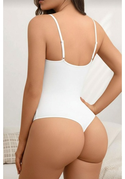 Sıkılaştırıcı Toparlayıcı Zıbın String Korse 9052 Beyaz