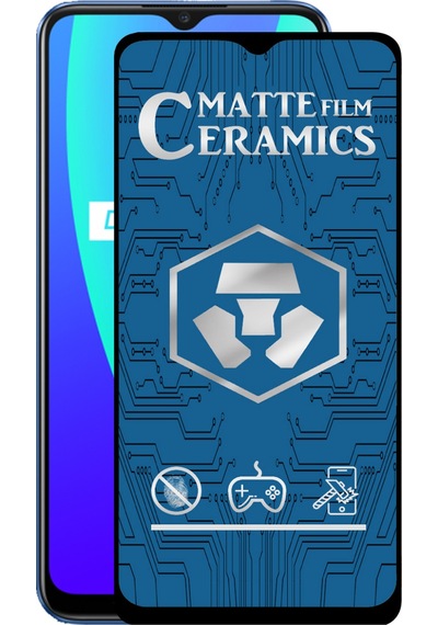 Realme C15 Tam Kaplayan Mat Seramik Nano Esnek Ekran Koruyucu Cam