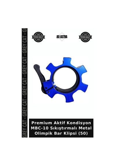 Premium Aktif Kondisyon Mbc-10 Sıkıştırmalı Metal Olimpik Bar Klipsi 50