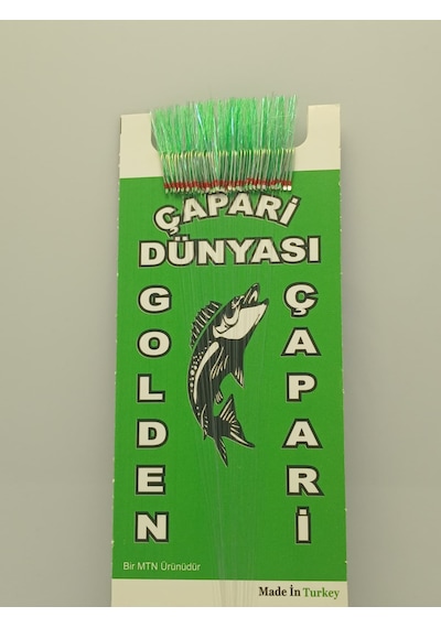 Golden 50 İğneli İstavrit Kösteği 10 No Beyaz İğne 0,15 Mm Köstek Koyu Yeşil