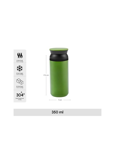 Rainbow Çelik Sızdırmaz Termos 350 Ml Yeşil Diğer