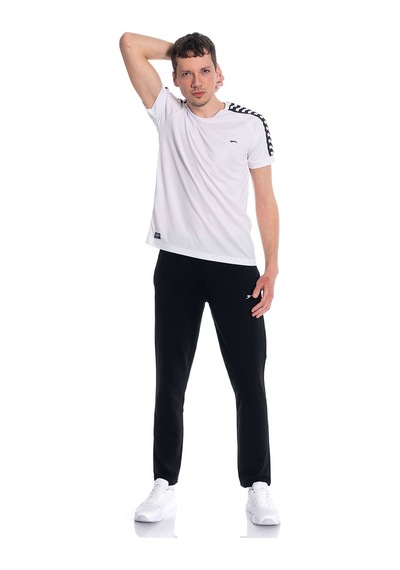 Slazenger OTEKS Erkek Cepli Siyah Eşofman Altı