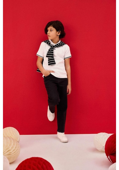 Defacto Erkek Çocuk Straight Fit Standart Paça Basic Düz Jean Pantolon B5445a826smnm40 Siyah-nm40