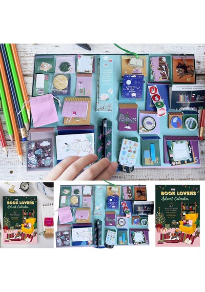 "bookworm Delight Advent Takvimi - Masa, Breakroom Ve Ev Dekoru İçin 24 Eşsiz Edebi Sürprizler"