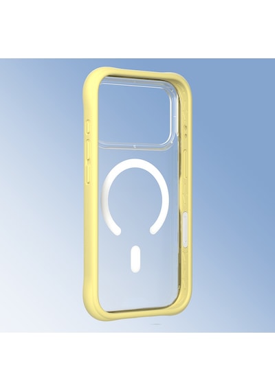 Apple Uyumlu iPhone 17 Pro Max  Kılıf M-safe Şarj Özellikli Airbagli Youngkit Dynamic 2 Serisi Kapak Sarı Sarı