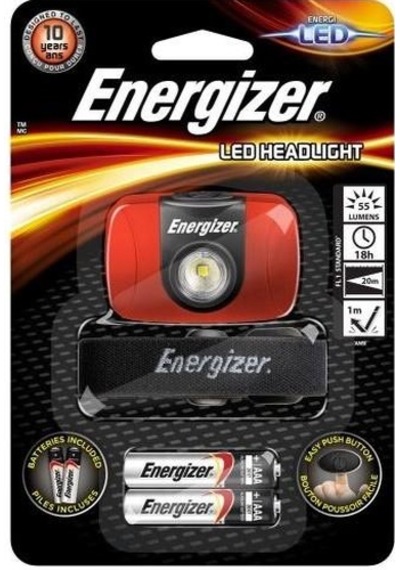 Energizer Lümen 55 Kafa Lambası Siyah