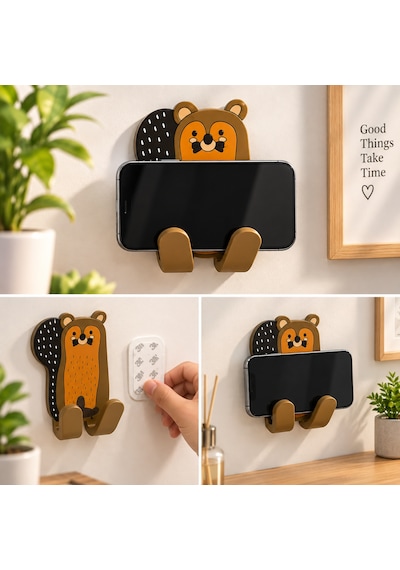 Nettech Ev-ofis-okul Maskot Telefon Tutucu - Çeşitli Desen