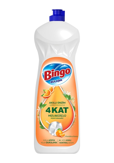 Bingo Elde Bulaşık Deterjanı Mandalina 650 Ml 4 Adet
