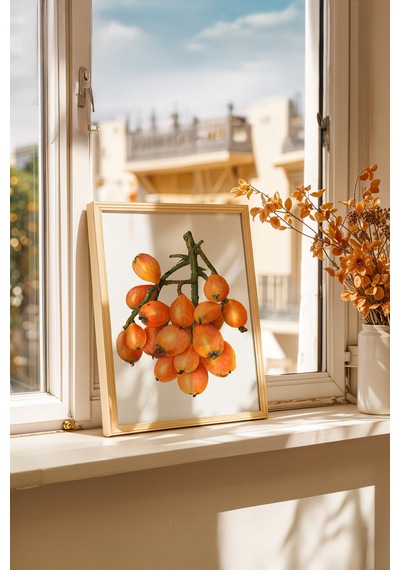Bohem Sofra Hikayesi Ahşap Çerçeveli Poster Tablo 135
