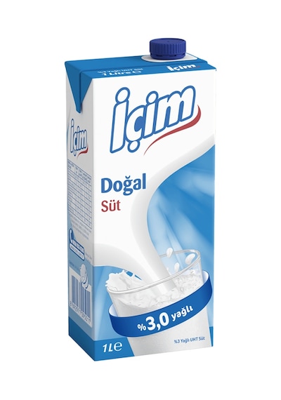 İçim Sade Yağlı Süt 1 Lt X 6 Adet