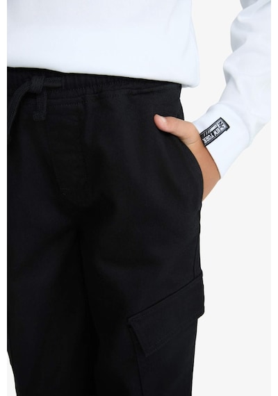 Defacto Jogger Fit Gabardin Siyah Erkek Çocuk Pantolon F1970a8/bk81 Siyah