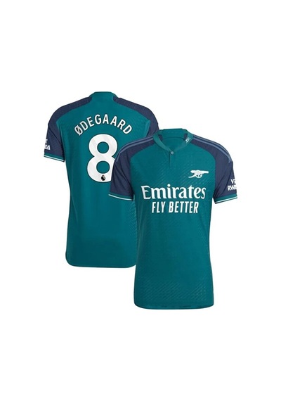 Arsenal 2023--24 Sezonu Martin Ødegaard Deplasman Forması Çok Renkli