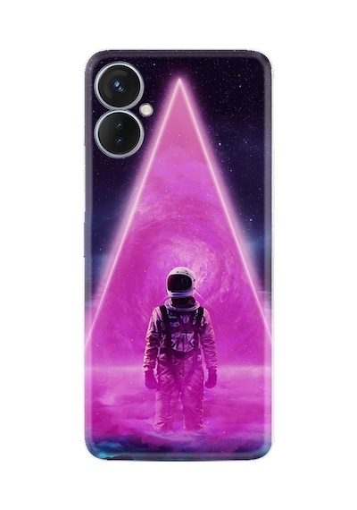 Tecno Spark 9 Pro Kılıf Resimli Desenli Silikon Platinium Series Astro Purple 1890