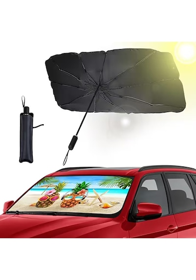 Toyota Yaris, Vw Polo, Kia Rio, Fiat Punto, Hyundai Accent Blue Uyumlu Oto Şemsiye Android