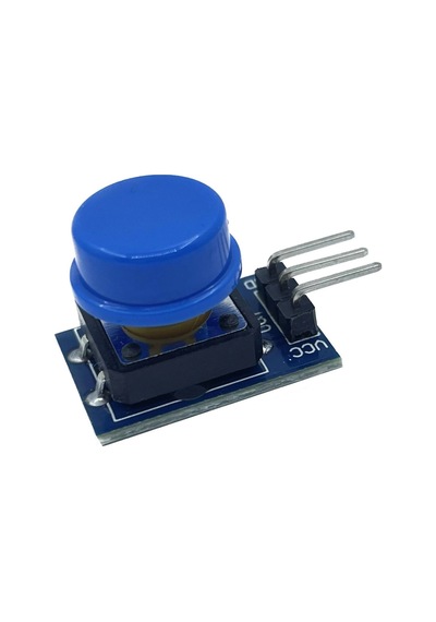 12x12mm Push Buton Switch Modül Mavi Kapak 1 Adet