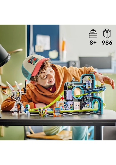 LEGO® City Robot Dünyası Hız Treni Parkı 60421 - 8 Yaş & Üzeri Çocuklar için Yaratıcı Oyuncak Yapım Seti (986 Parça)