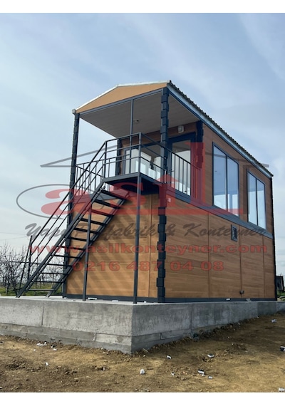 54 M² 2 Katlı,çatı, Verandalı Dış Ahşap Desen Betopan, İç Betopan