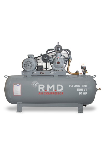 R.m.d Kompresör Pistonlu Hava Kompresörü 500 Lt 3 Kafa 12 Bar 10 Hp I Paı390ı12b
