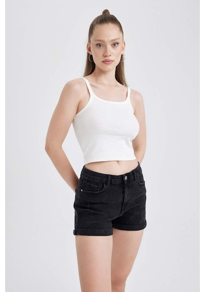 Defacto Coool Fitted Fitilli Kaşkorse Gri Askılı Atlet B1659AX23HSWT32
