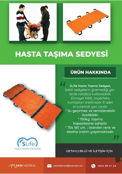 Hasta Taşıma ve Transfer Sedyesi