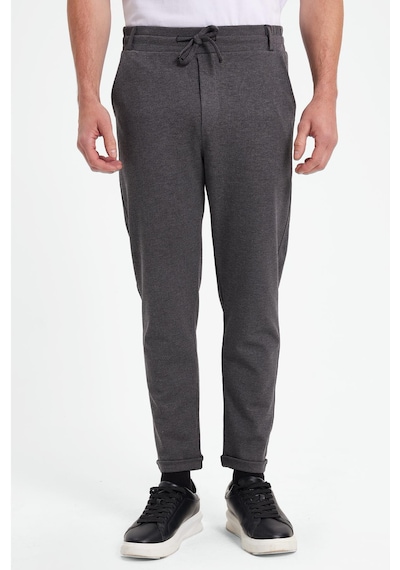 Tudors Erkek Slim Fit Pamuklu Beli Bağlamalı Yan Cepli Katlamalı Paça Jogger Gri Pantolon-42319 gri Tudors Erkek Slim Fit Pamuklu Beli Bağlamalı Yan Cepli Katlamalı Paça Jogger Gri Pantolon-42319 gri