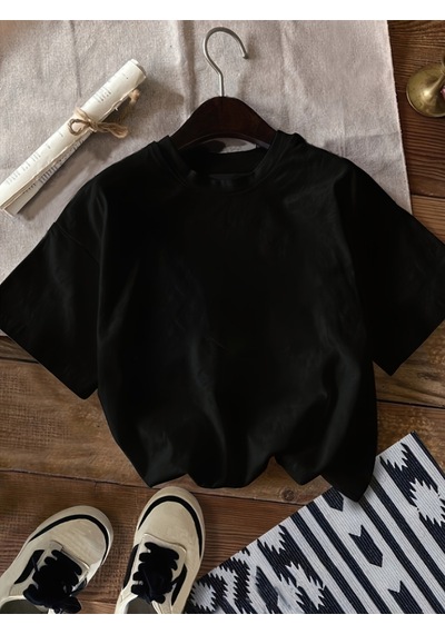 Uyguntarz Unisex Şehir Manzaralı Vangogh Baskılı Oversize Tişört Siyah