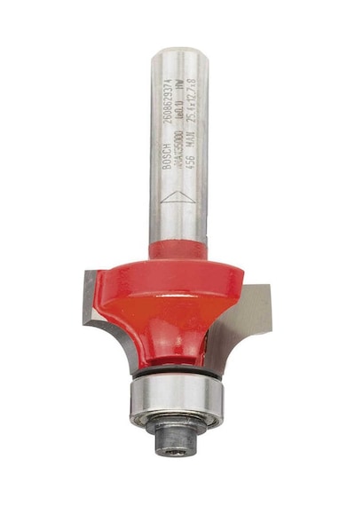 Bosch Expert Serisi Ahşap İçin Çift Oluklu, Sert Metal Bilye Yataklı Yuvarlama Frezesi 8*6,35*55mm