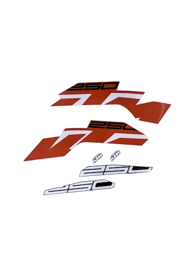 KTM Duke 250 Turuncu Sticker Etiket Modeli